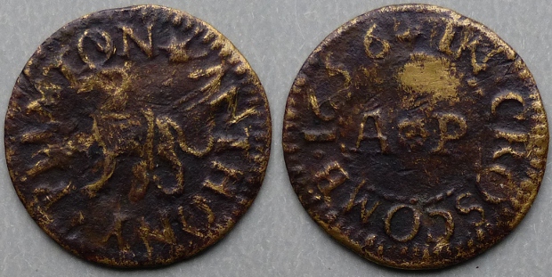 Croscombe, Anthony Plimton 1656 farthing